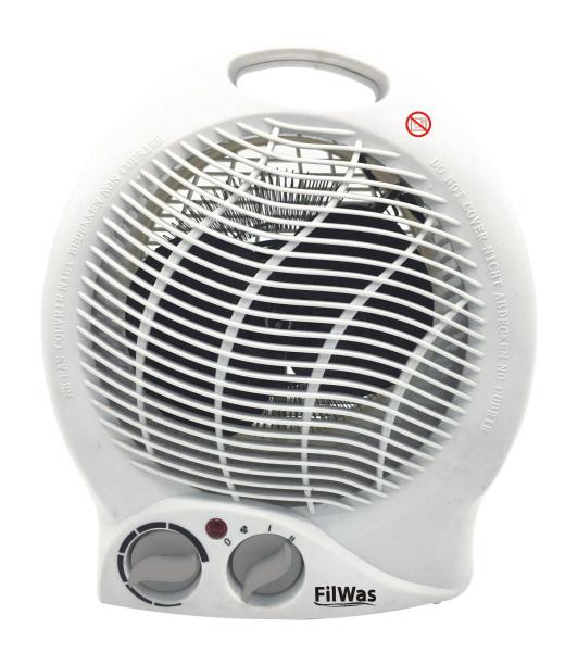 FilWas Heizlüfter Schnellheizer 3 Stufen Ventilator / 1000W / 2000W